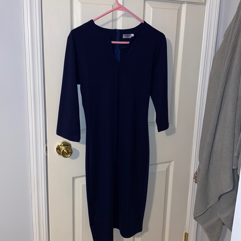 Navy Work Dress